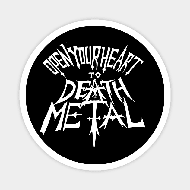 Open Your Heart To Death Metal Magnet by kthorjensen